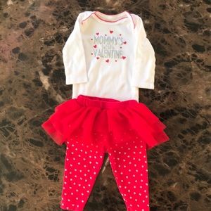 Just One You Baby girl Valentine set